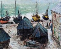 Monet, Claude Oscar - Boats on the Beach, Etretat